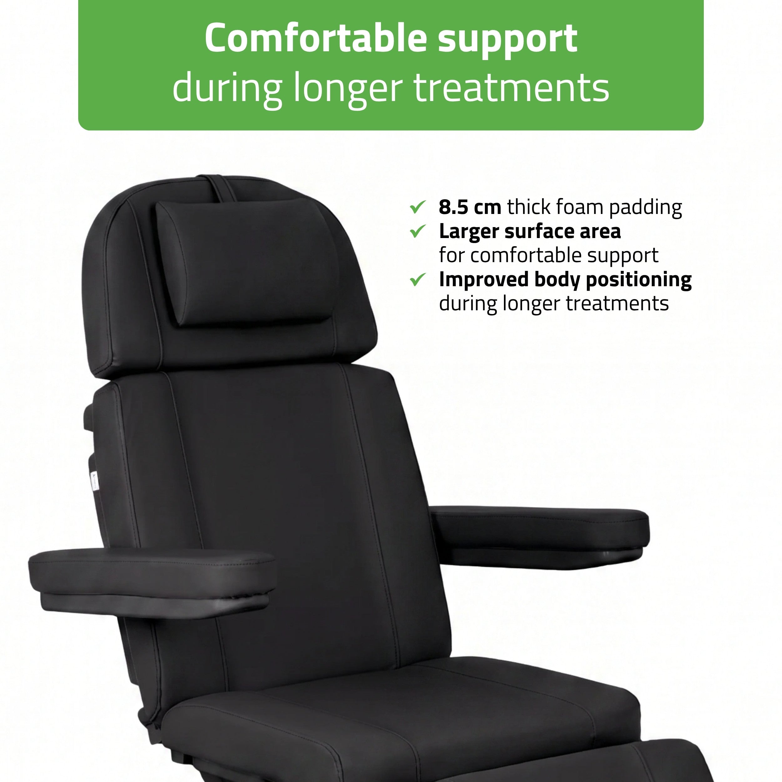 Electric Beauty Chair Tavia Satin Comfort k715 Black