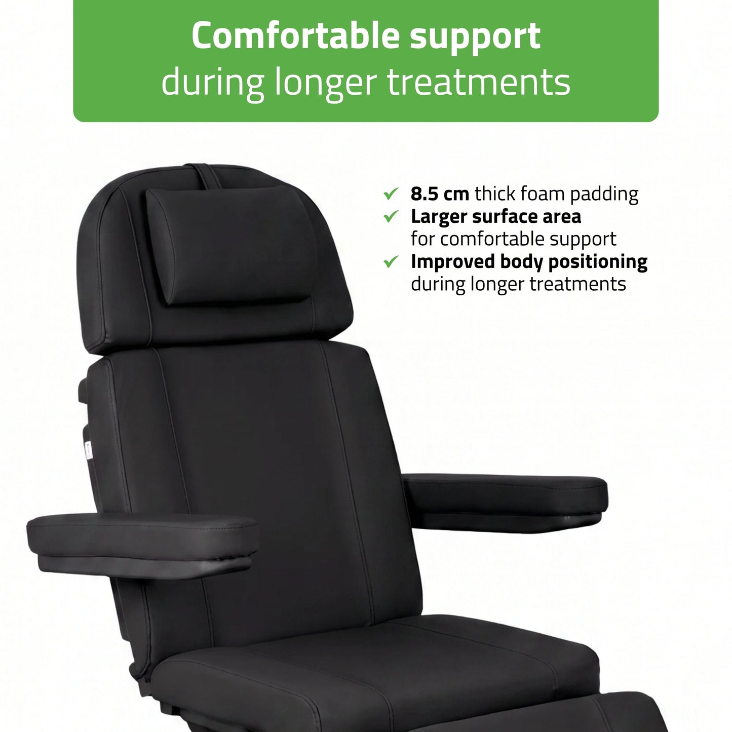 Electric Beauty Chair Tavia Satin Comfort k715 Black