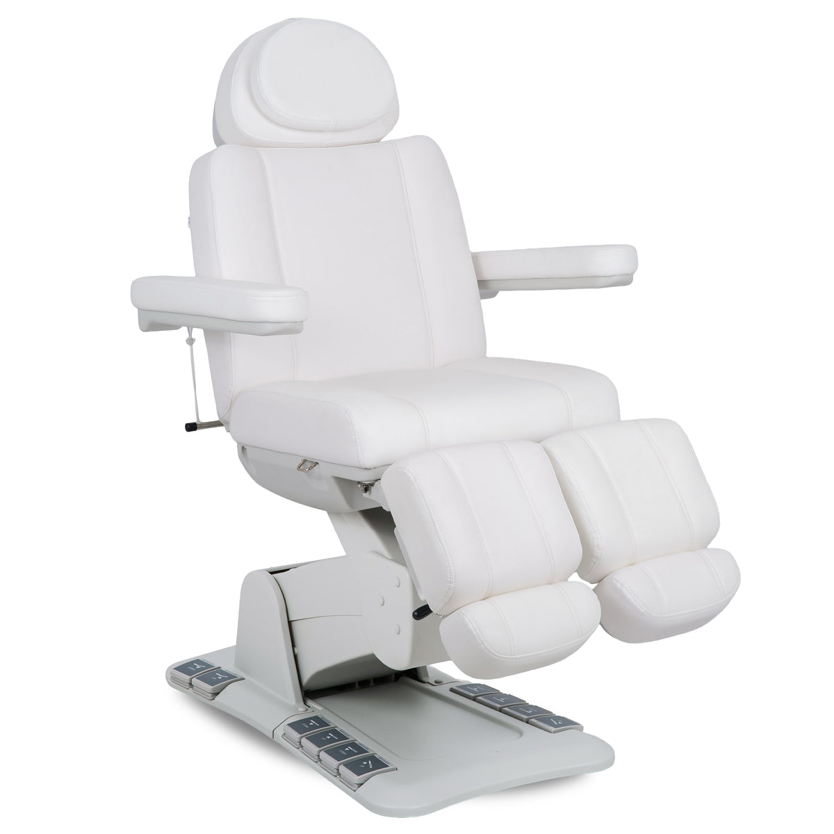 Electric pedicure chair Evia Lift P White – rocking function, heating, independent footrests