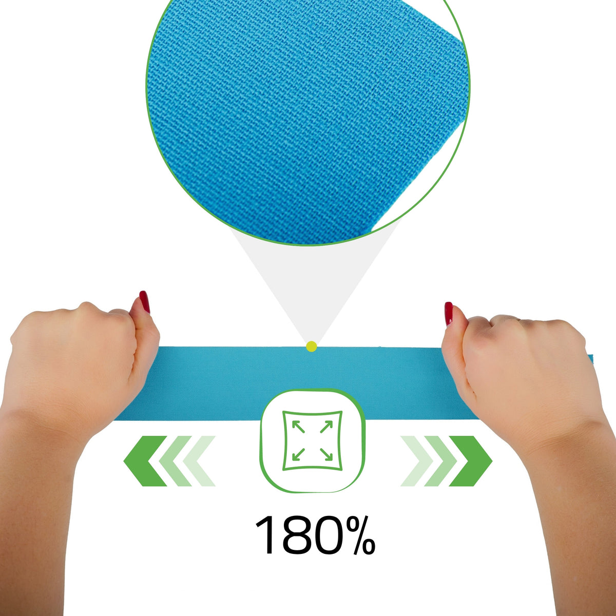 Face Elastic Kinesiology Tape, 5 cm × 5 m – Blue | HABYS