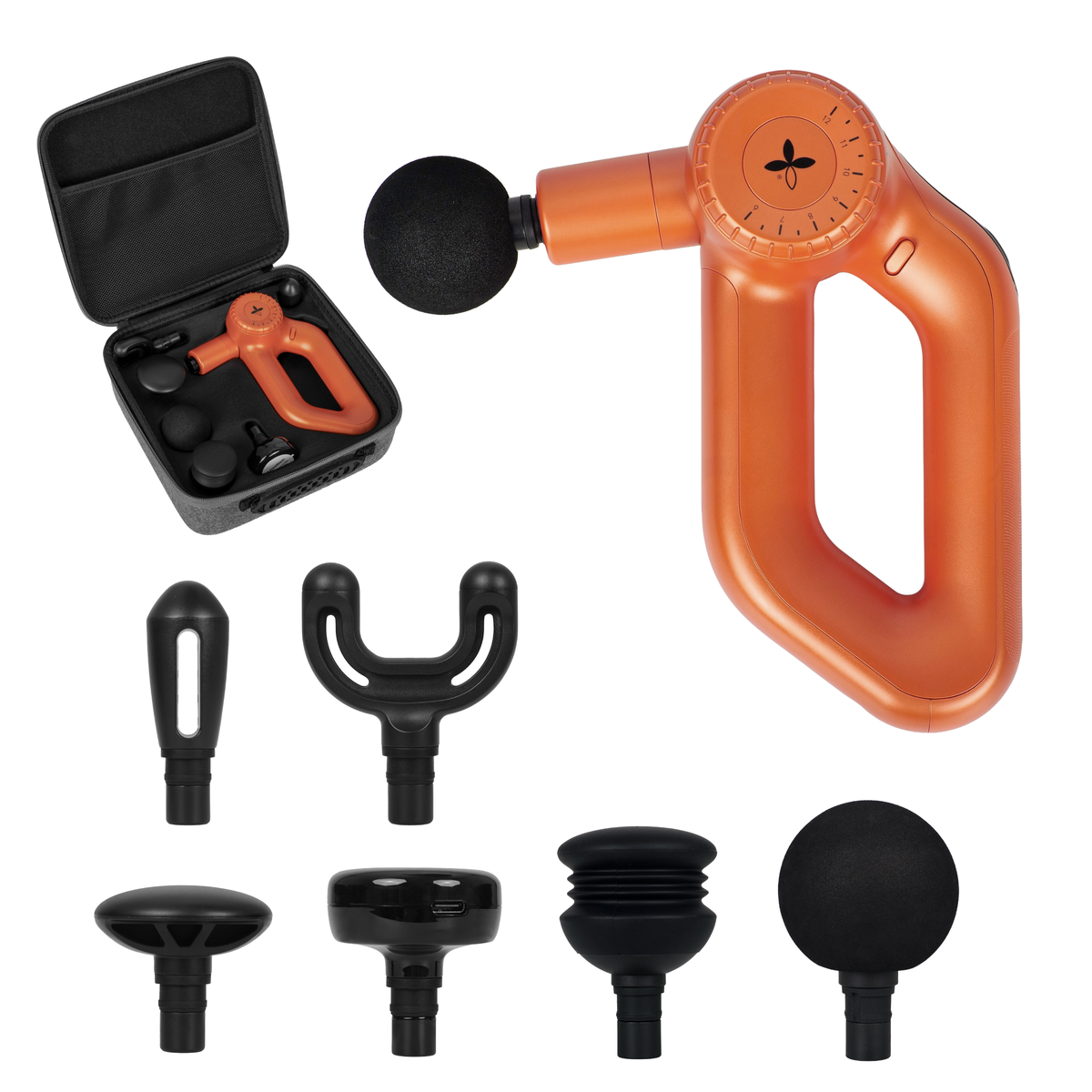 HABYS Pro Therapy Go Orange Electric Massager — compact massage gun