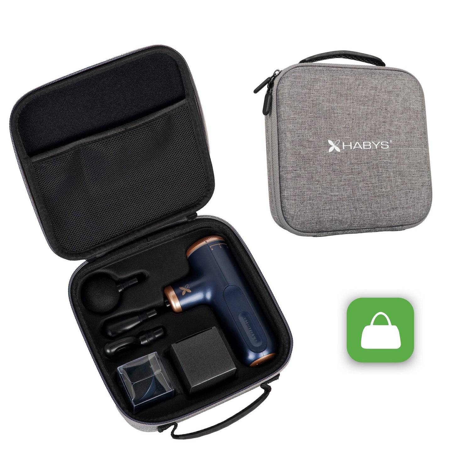 Pulse Mini Elektrischer Massager, Navy-Blau