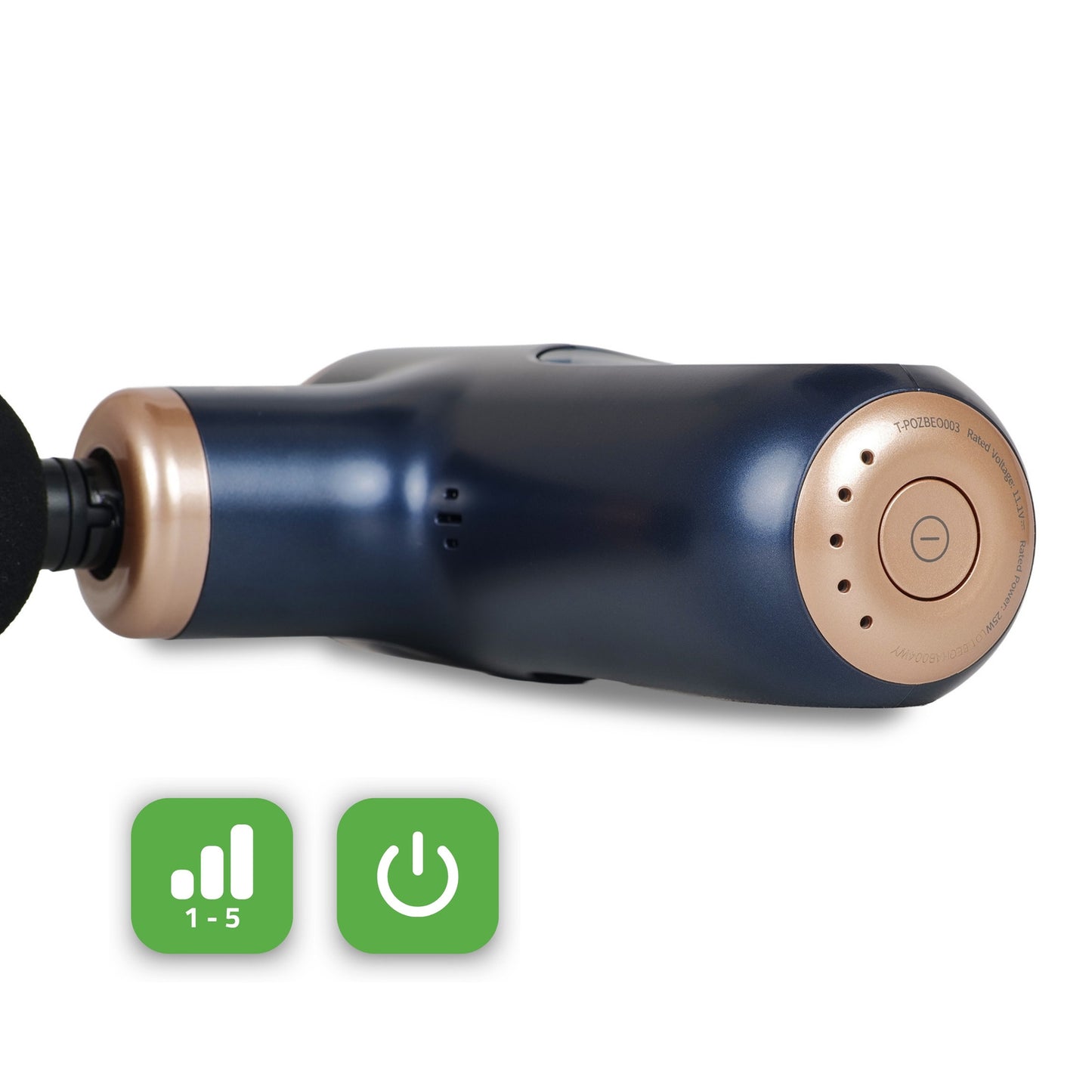 Pulse Mini Elektrischer Massager, Navy-Blau