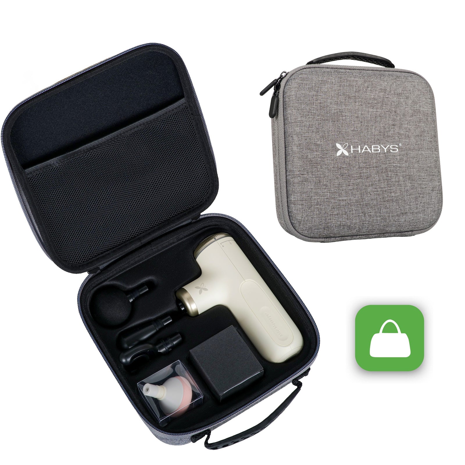 Pulse Mini elektriline massaažer, Ivory