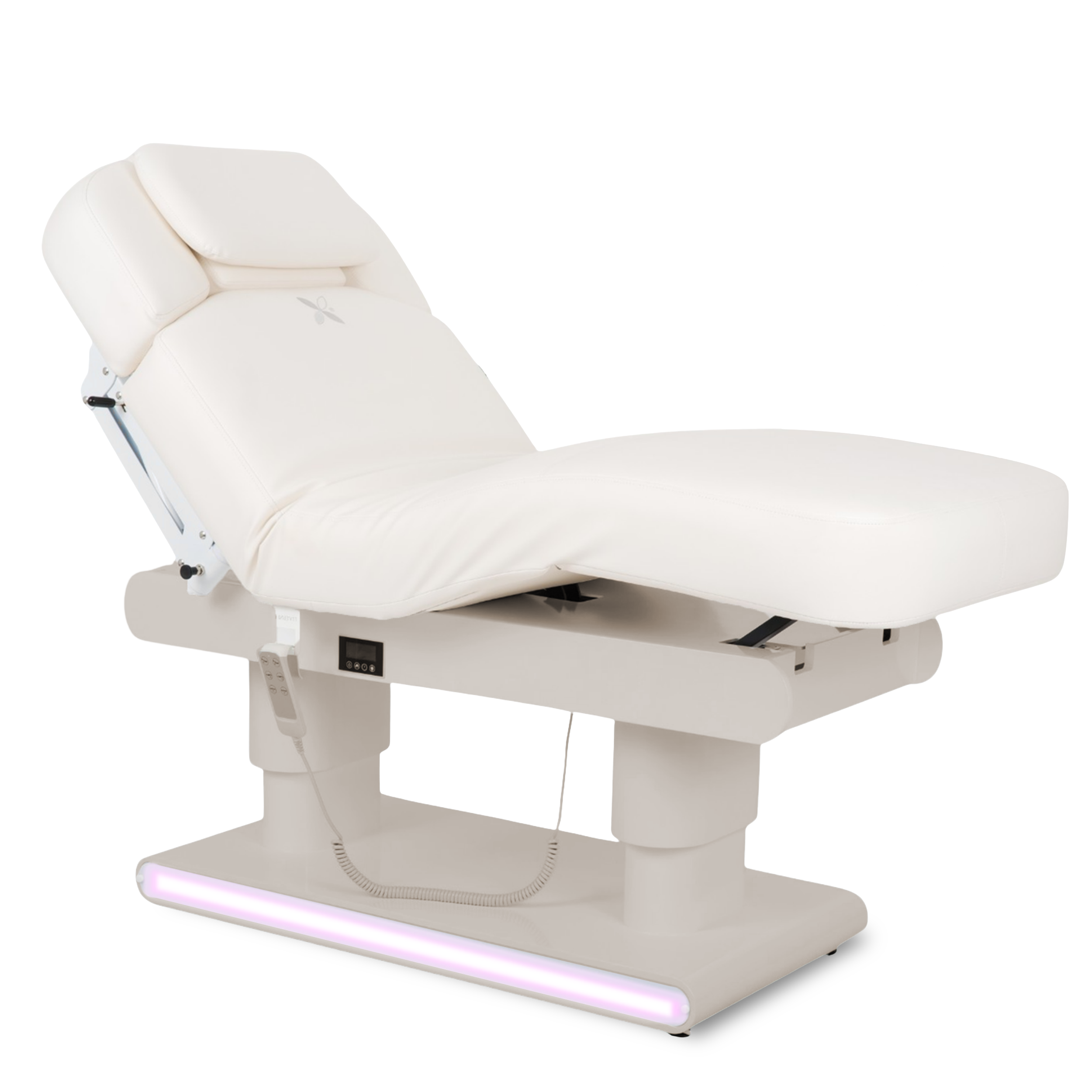 Luxury beauty bed Eterna Beige with 4 motors,  Gentle Flex k901 white