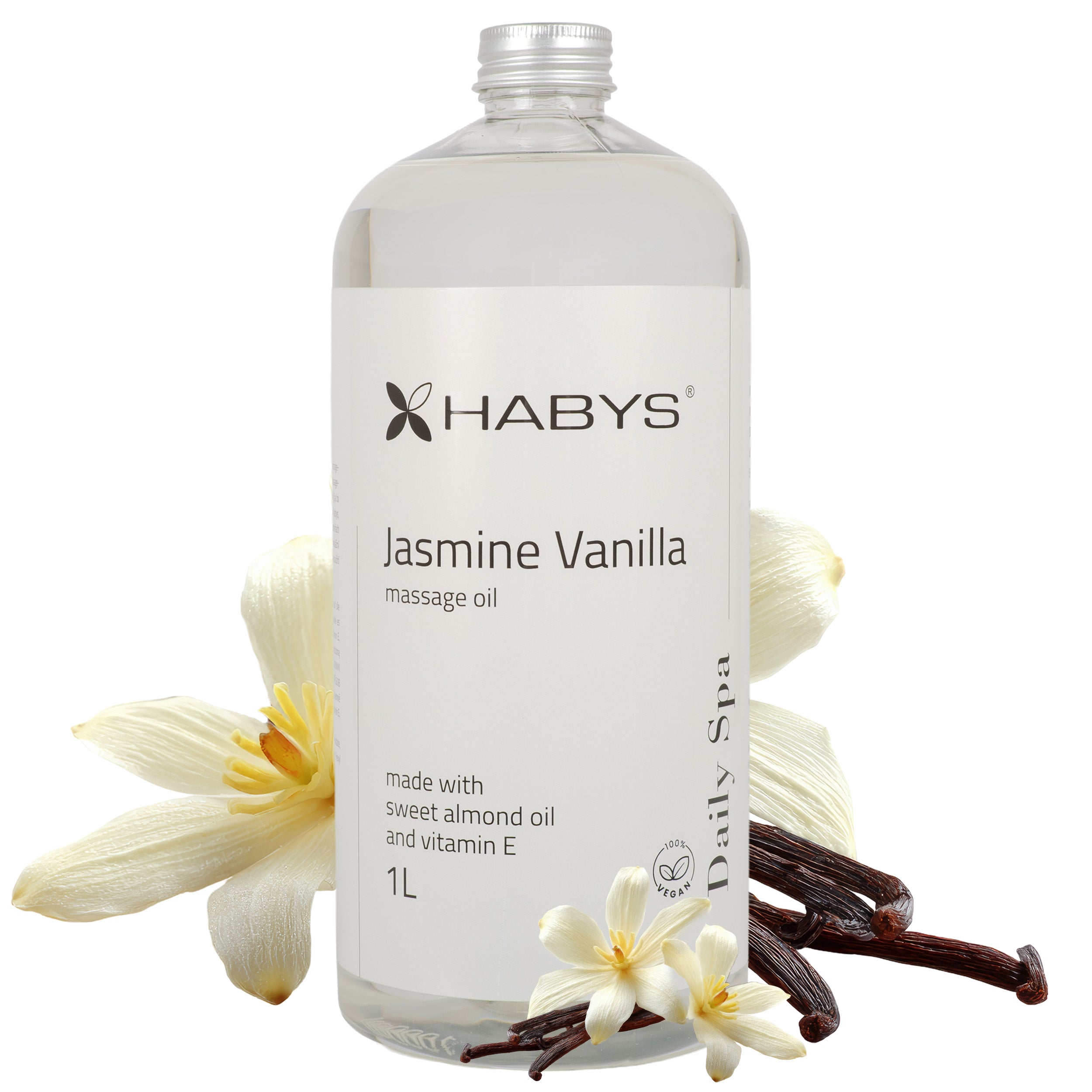 Massage oil Daily Spa Jasmine Vanilla HABYS 1000 ml