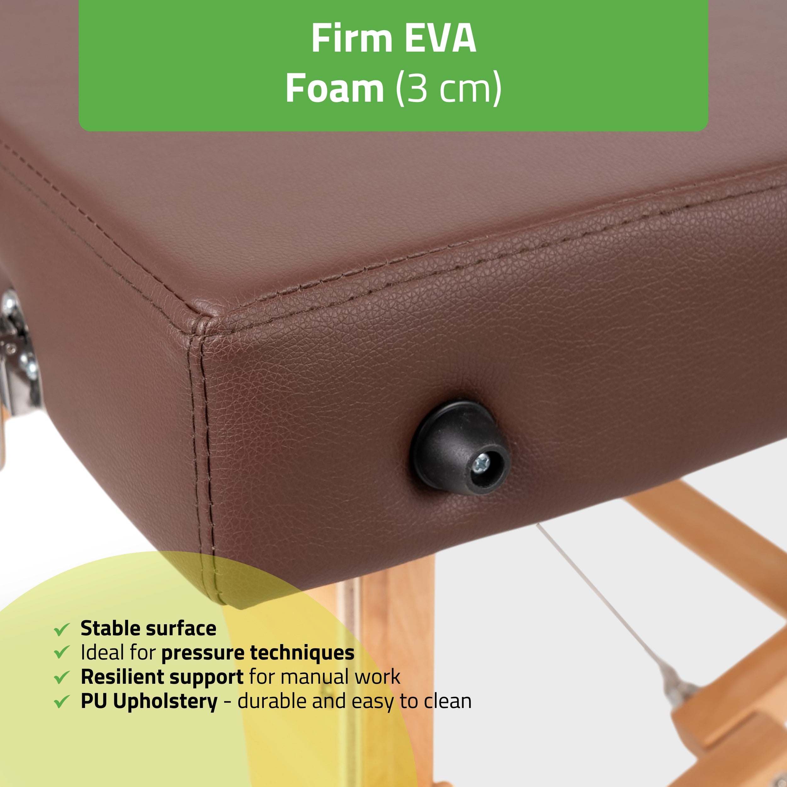 Portable Thai table de massage Niro 80 PU k835 marron