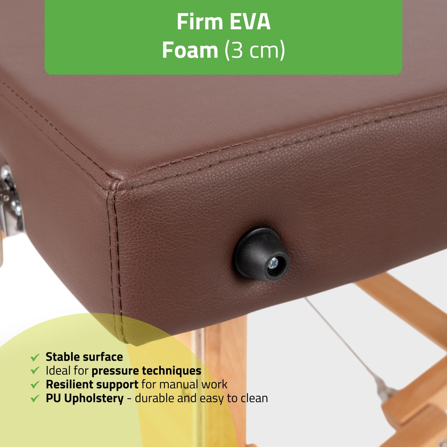 Portable Thai table de massage Niro 80 PU k835 marron