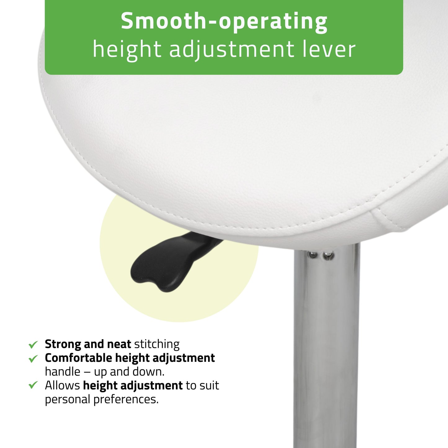 Stool Alma So Skin K401 White