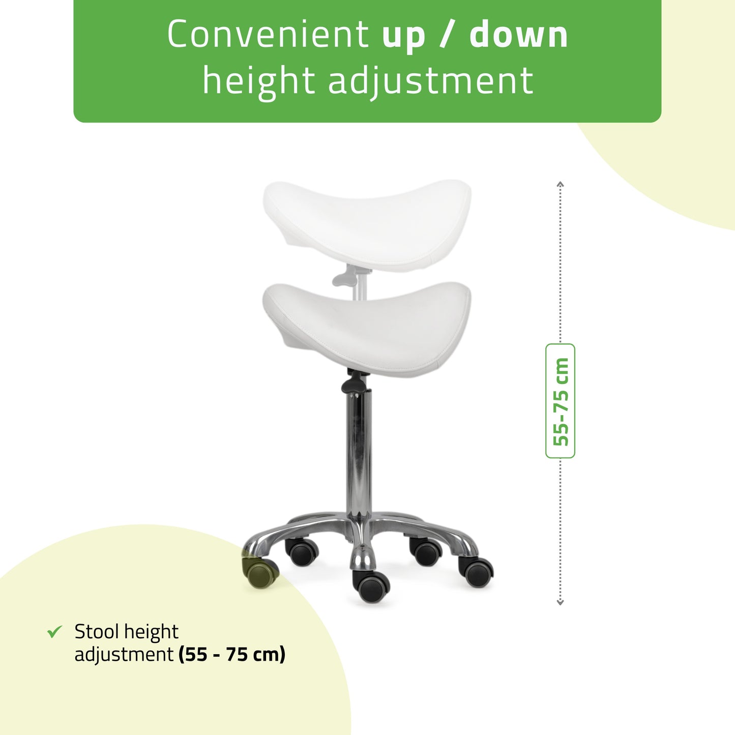 Stool Alma So Skin K401 White