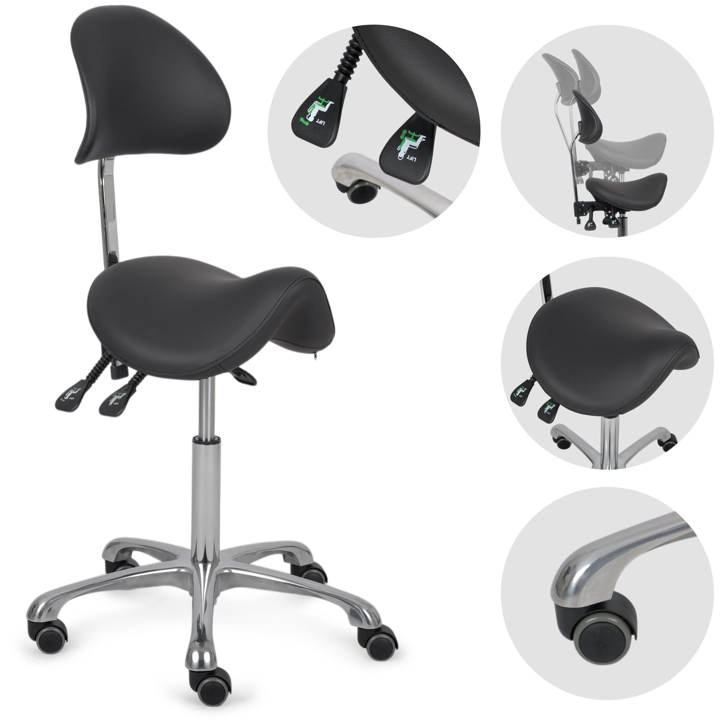 Stool Diana So Skin K515 Black