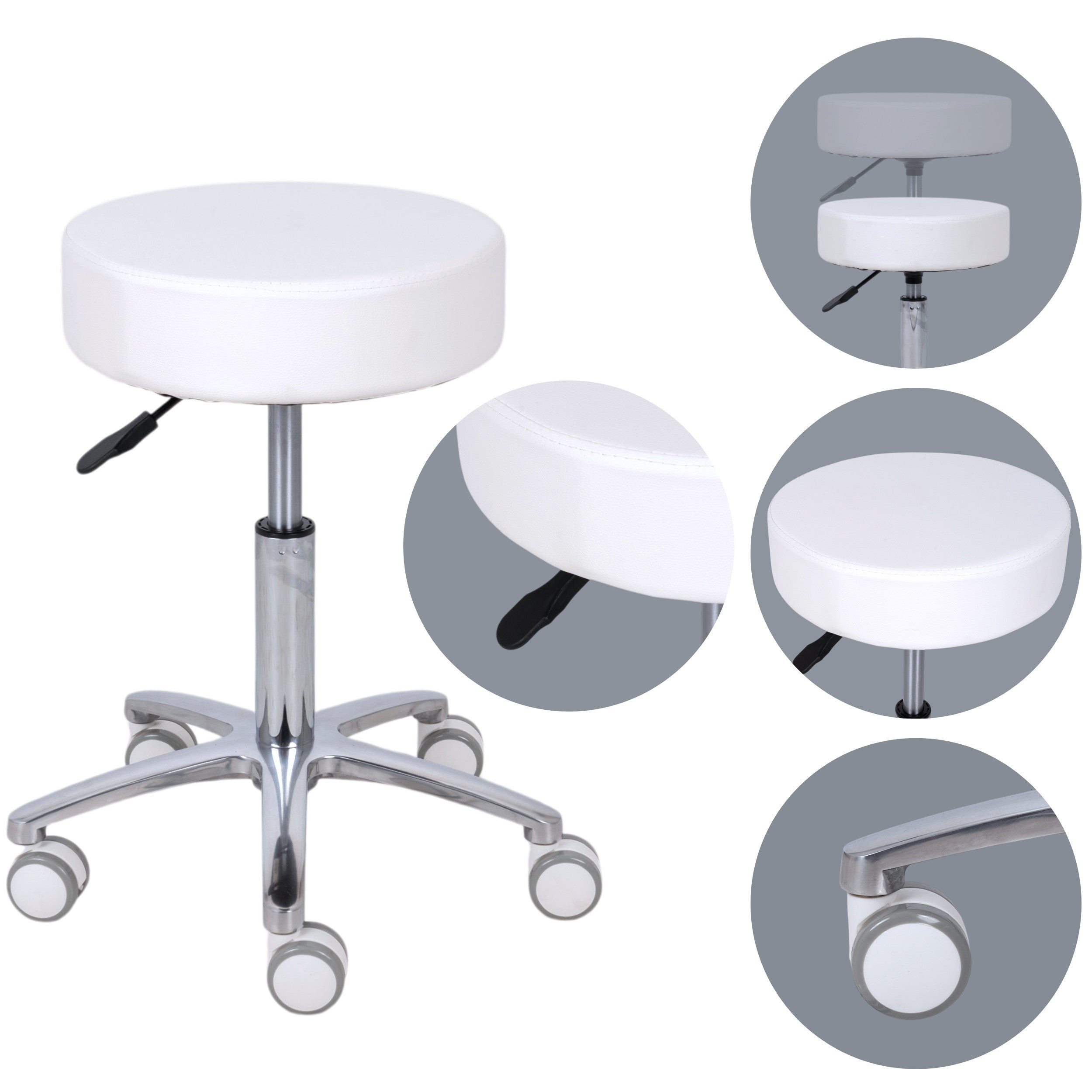 Krēsls Mobi, Comfy Base k501, balts