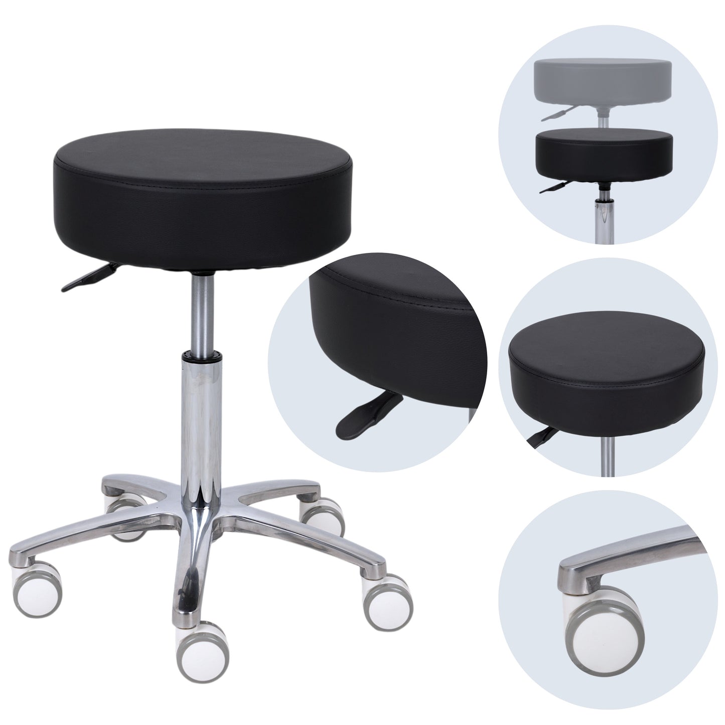 Krēsls Mobi, Comfy Base K515, melns