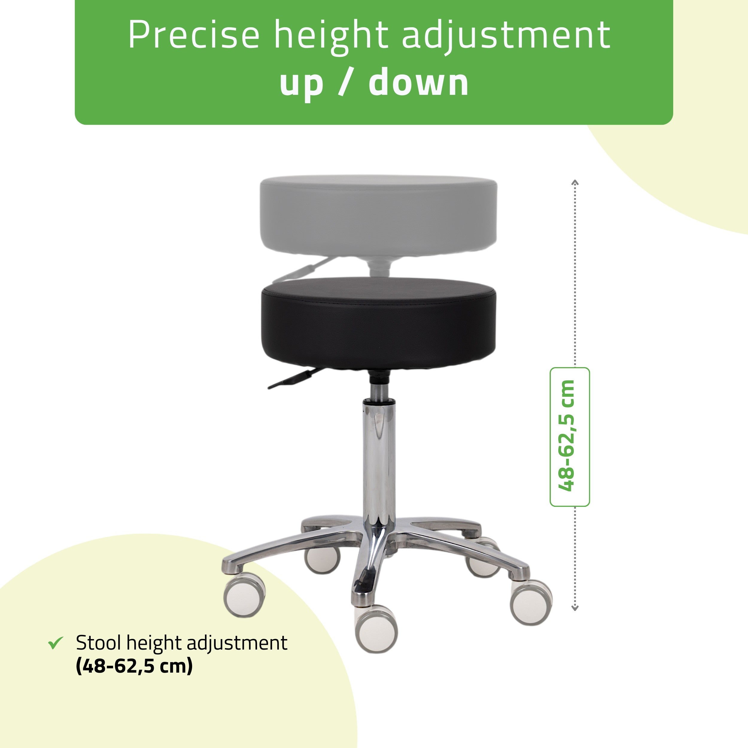 Krēsls Mobi, Comfy Base K515, melns