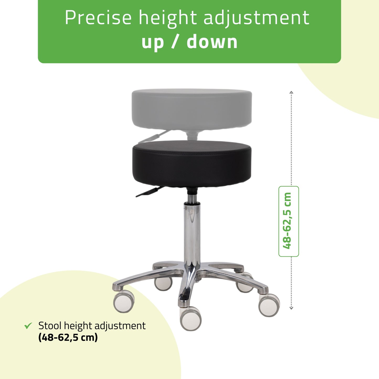 Krēsls Mobi, Comfy Base K515, melns