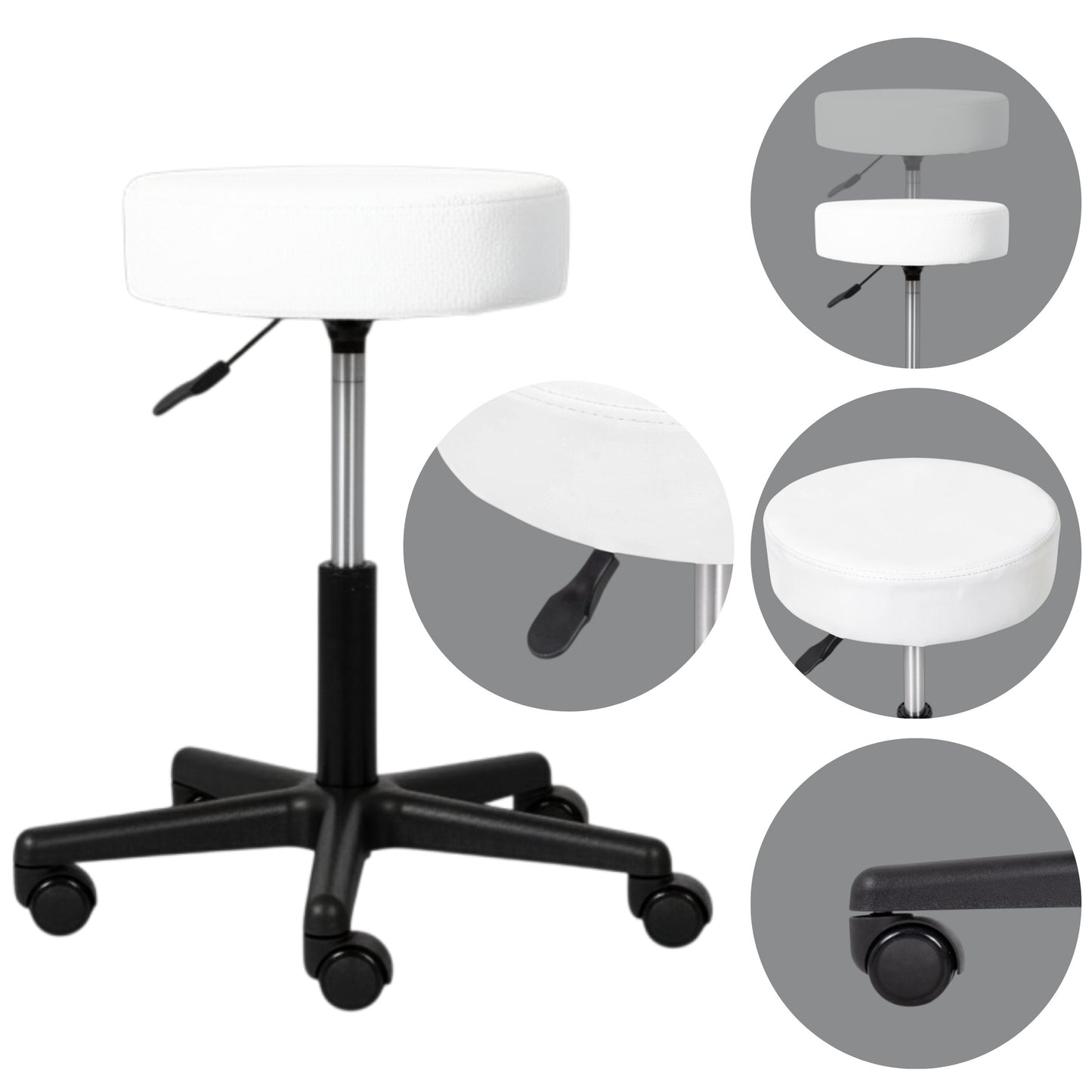 Krēsls TIMO, Comfy Base K501, balts