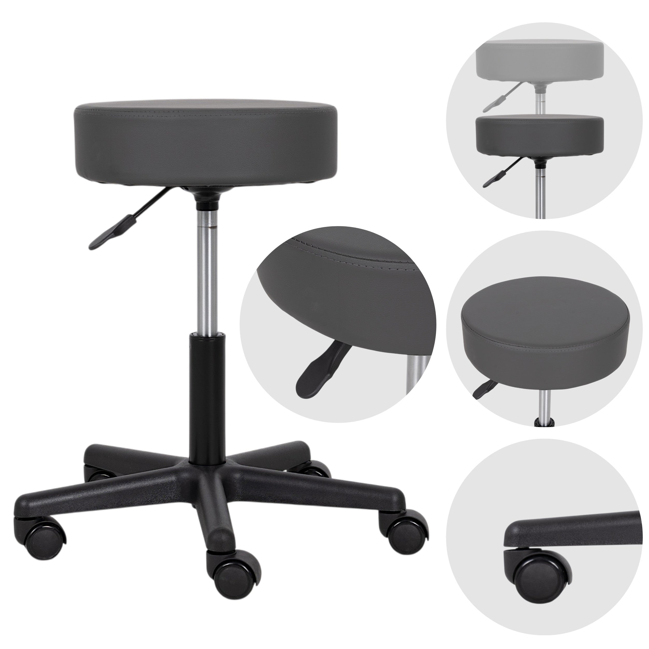 Krēsls TIMO, Comfy Base k521, pelēks