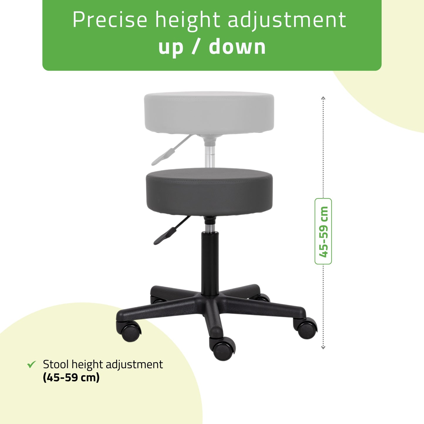 Krēsls TIMO, Comfy Base k521, pelēks