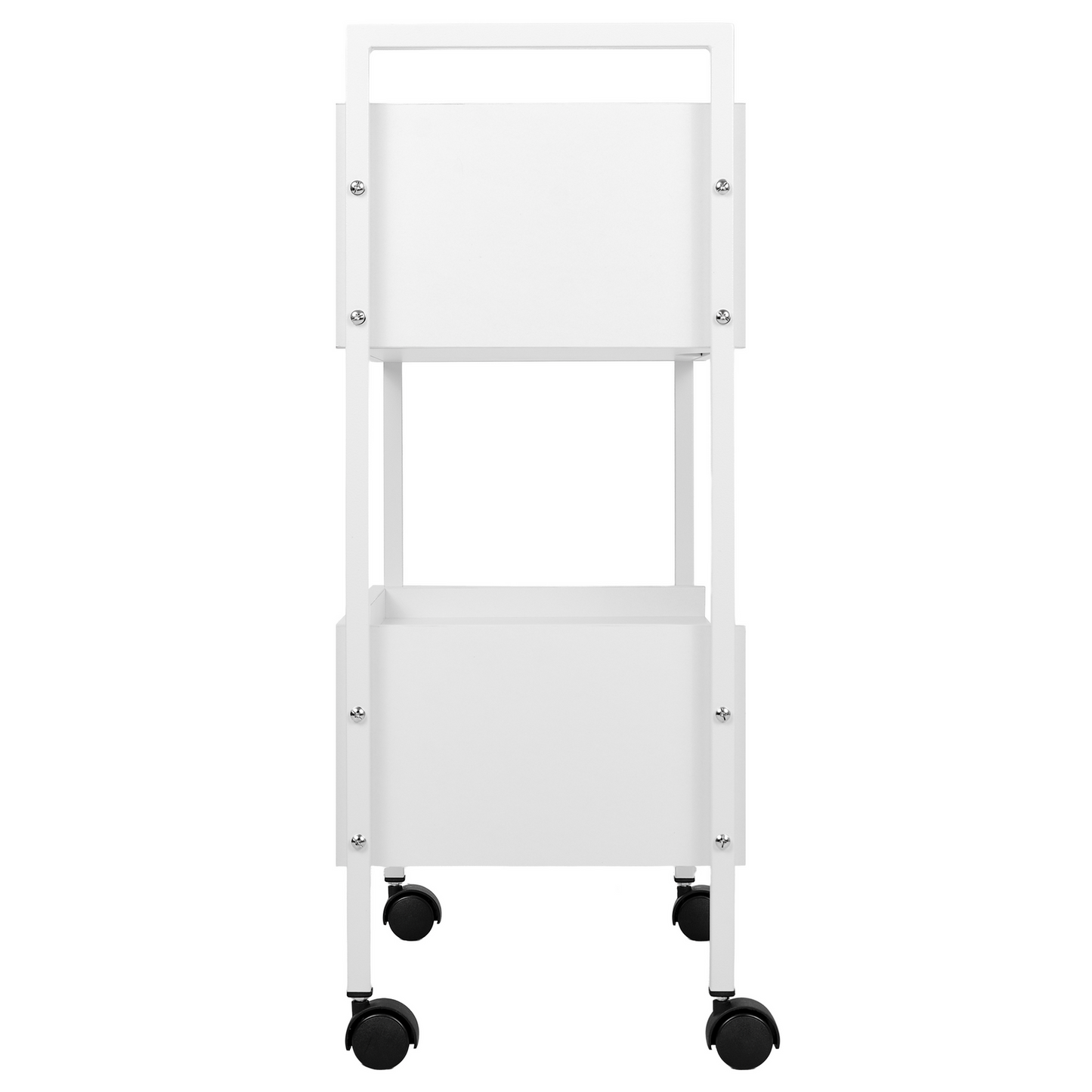 Vela trolley with 2 drawers white