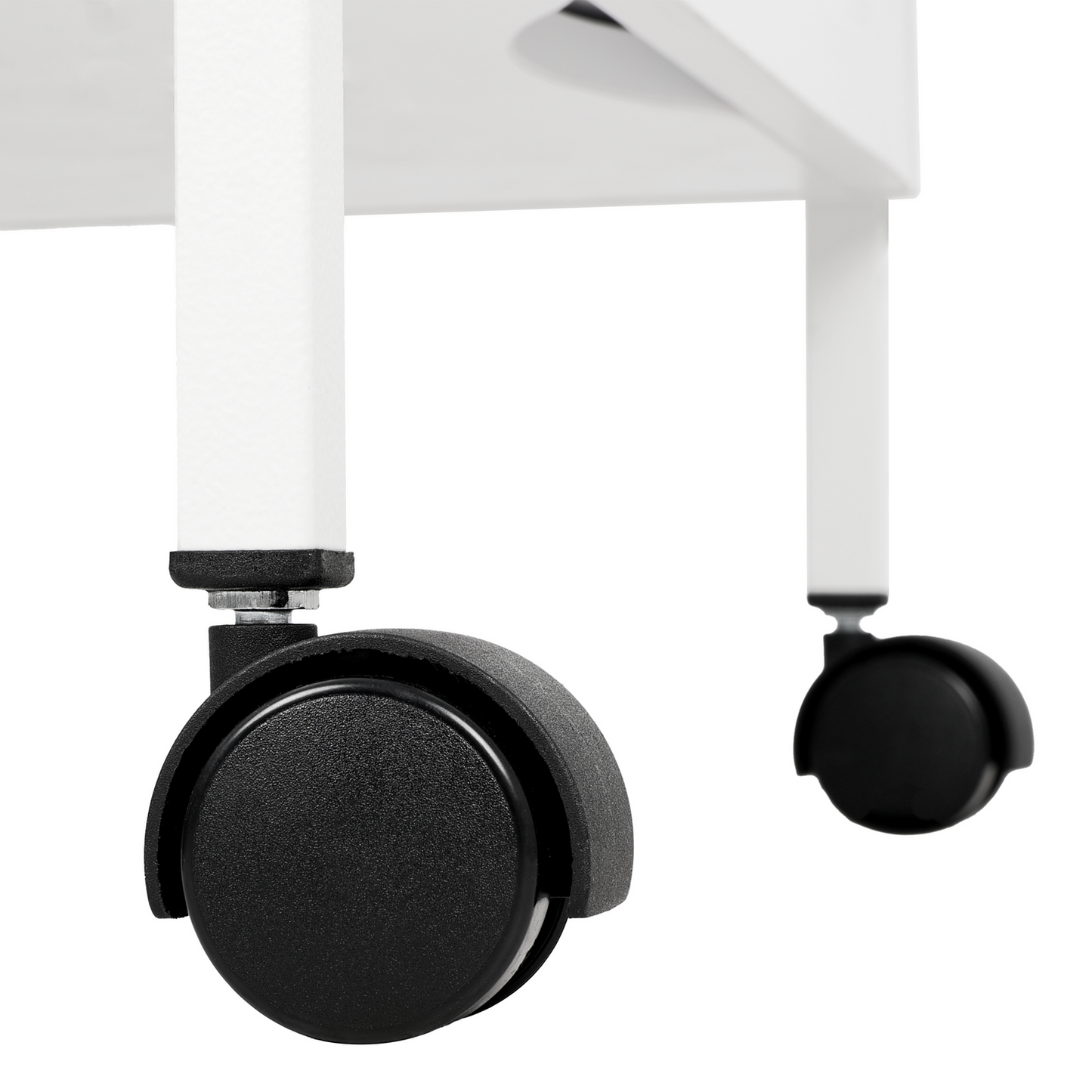 Vela trolley with 2 drawers white