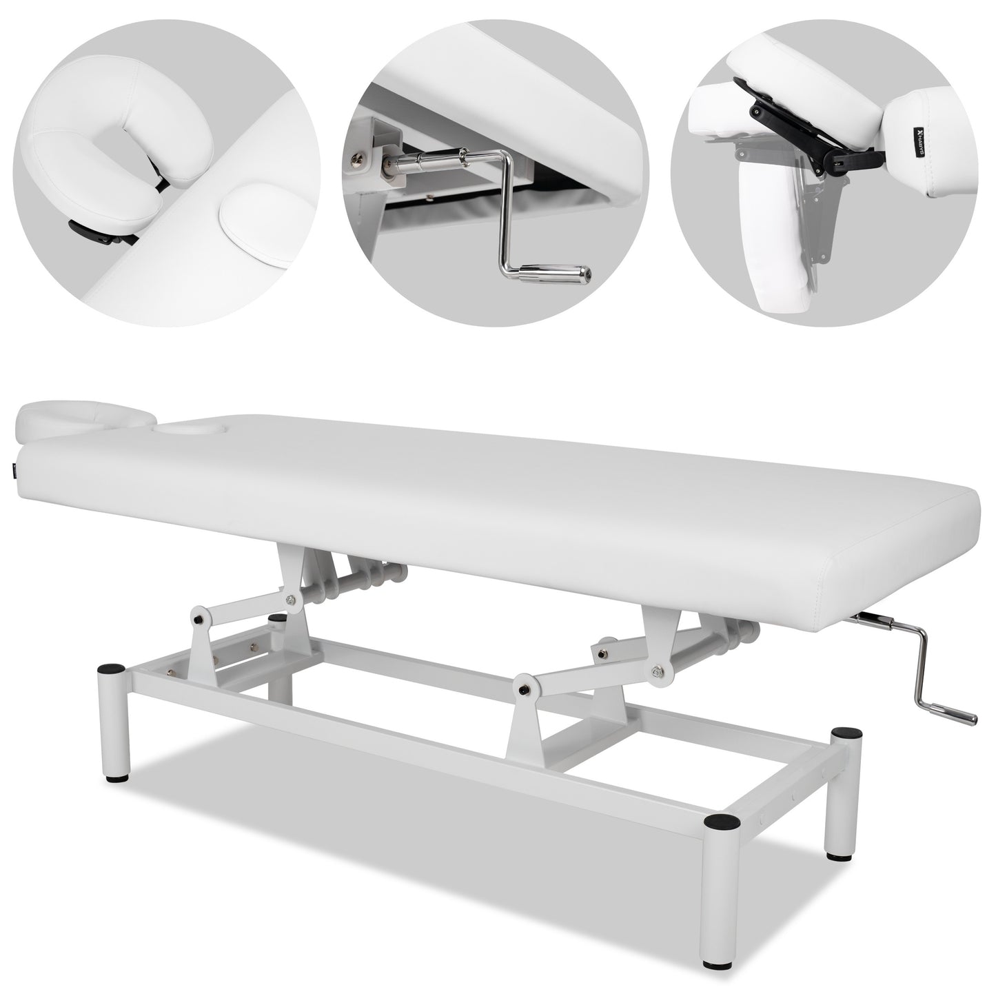 VIGO 1 Stationary  massage table with manual height adjustment - white
