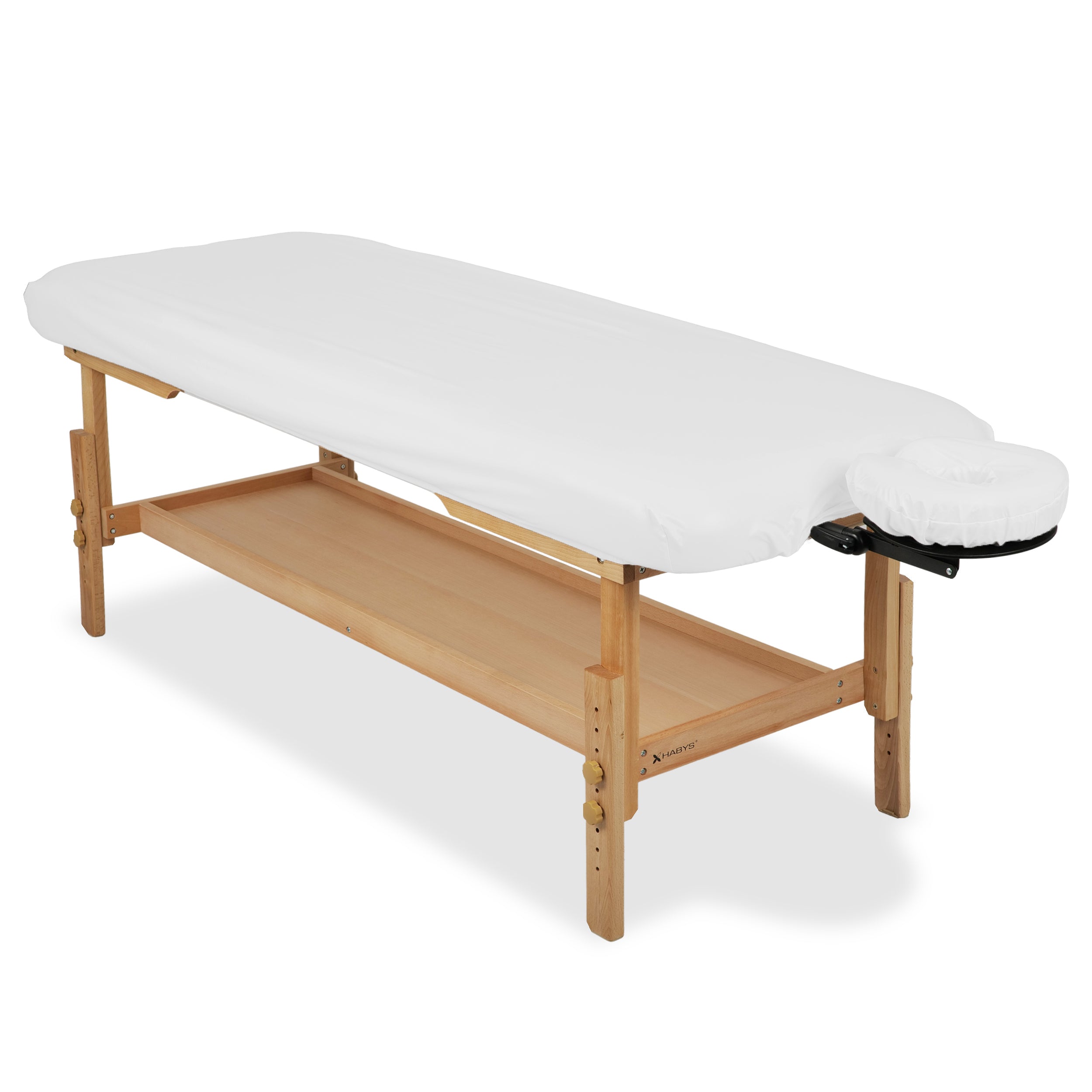 White Oil-Resistant Cover Set for Table and Headrest