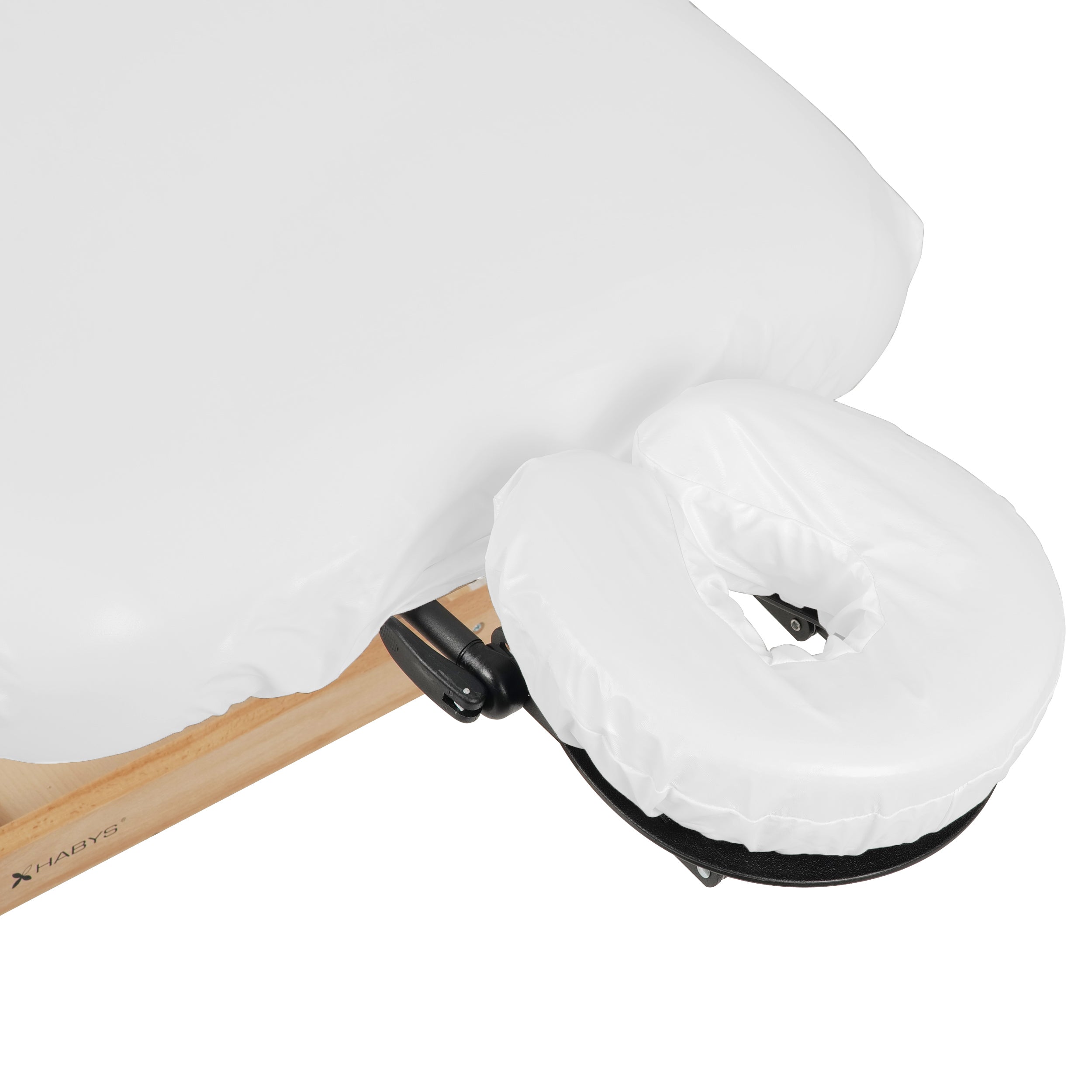 White Oil-Resistant Cover Set for Table and Headrest