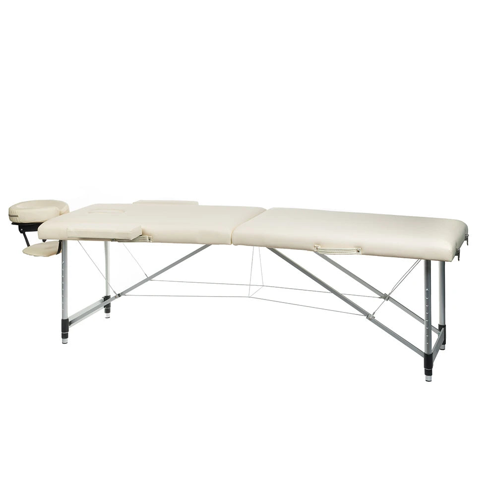 Folding massage table COMFORT 11, creame