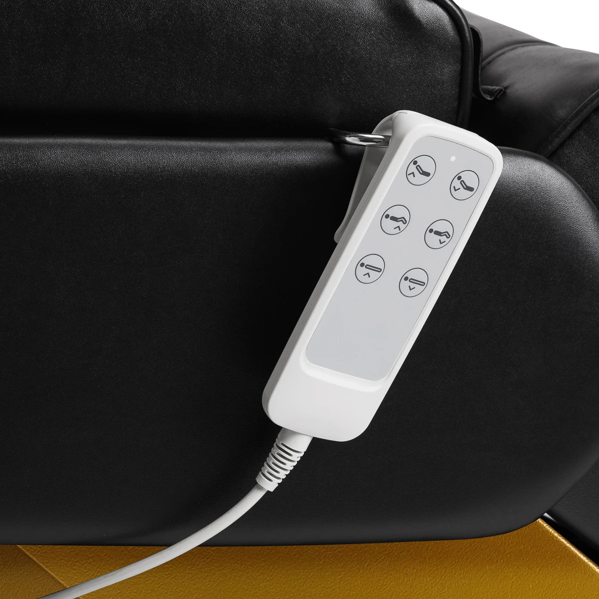 Kosmetoloģijas krēsls - kušete SILLON LUX 273b, 3 motori, zeltaini-melna