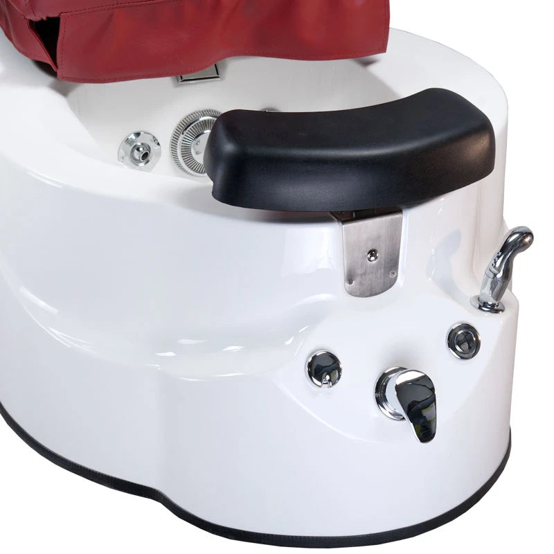 Pedikīra krēsls ar masāžu, BR-3820D, bordo