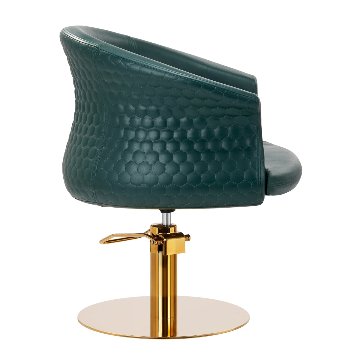 Hairdressing chair Gabbiano Wersal golden-green