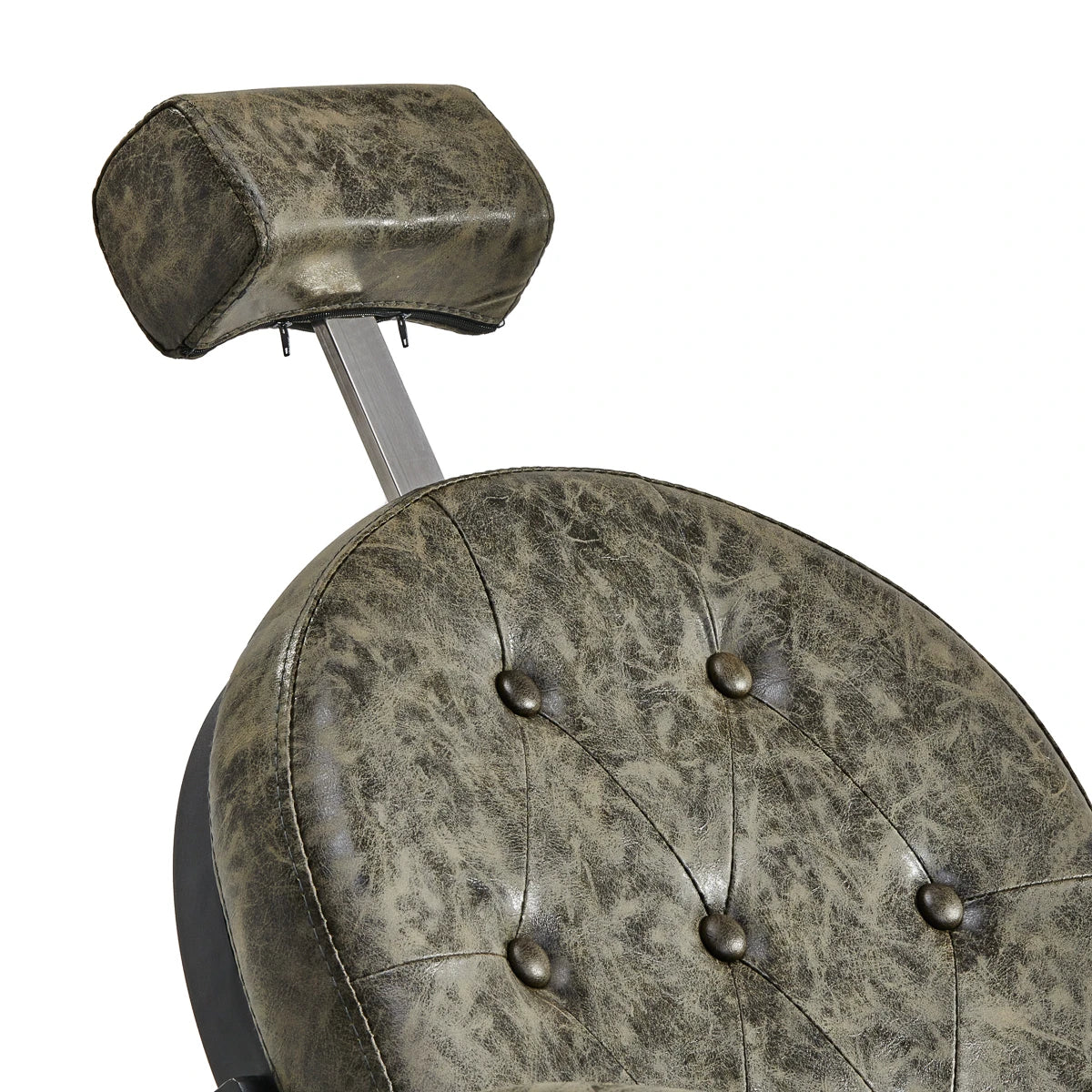 Hairdressing chair Gabbiano President Old Leather green