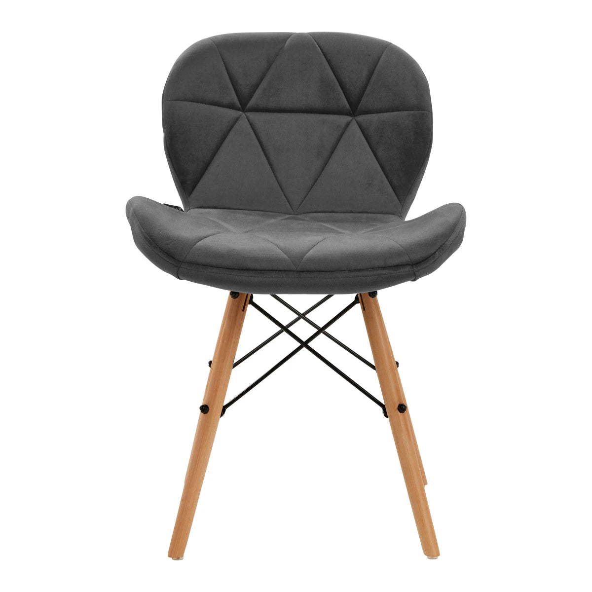 4Rico Cosmetic chair QS-186 gray velvet