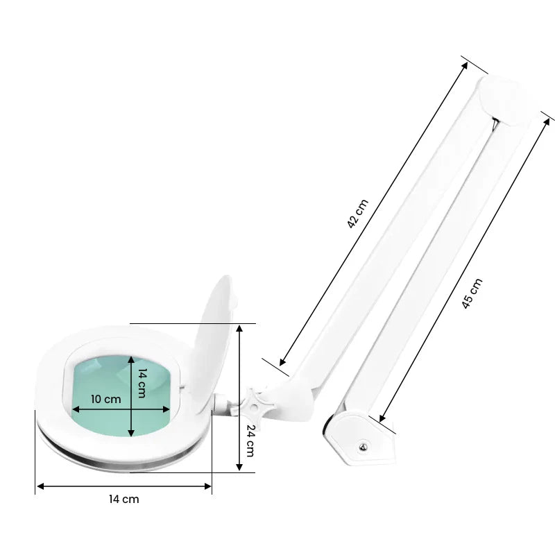 Elegante 6028 60 LED 5D Lupenleuchte, reguläre Lichtintensität