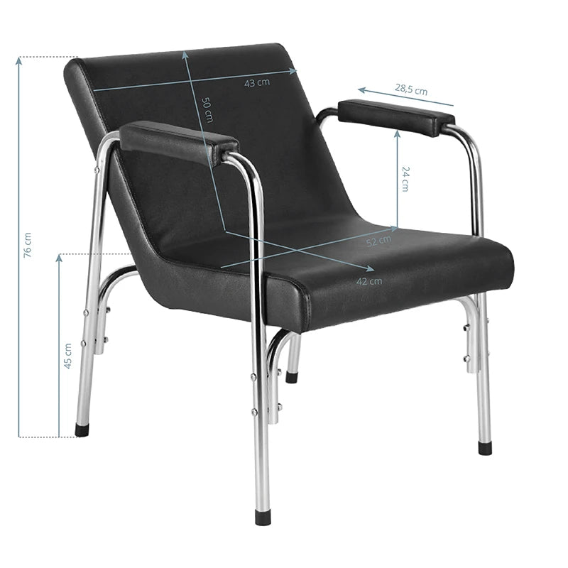 Парикмахерское кресло Gabbiano GB-1004A, чёрное