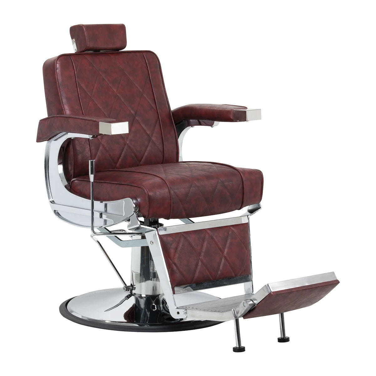 Hair System Barberstuhl BM88066, Burgunderrot