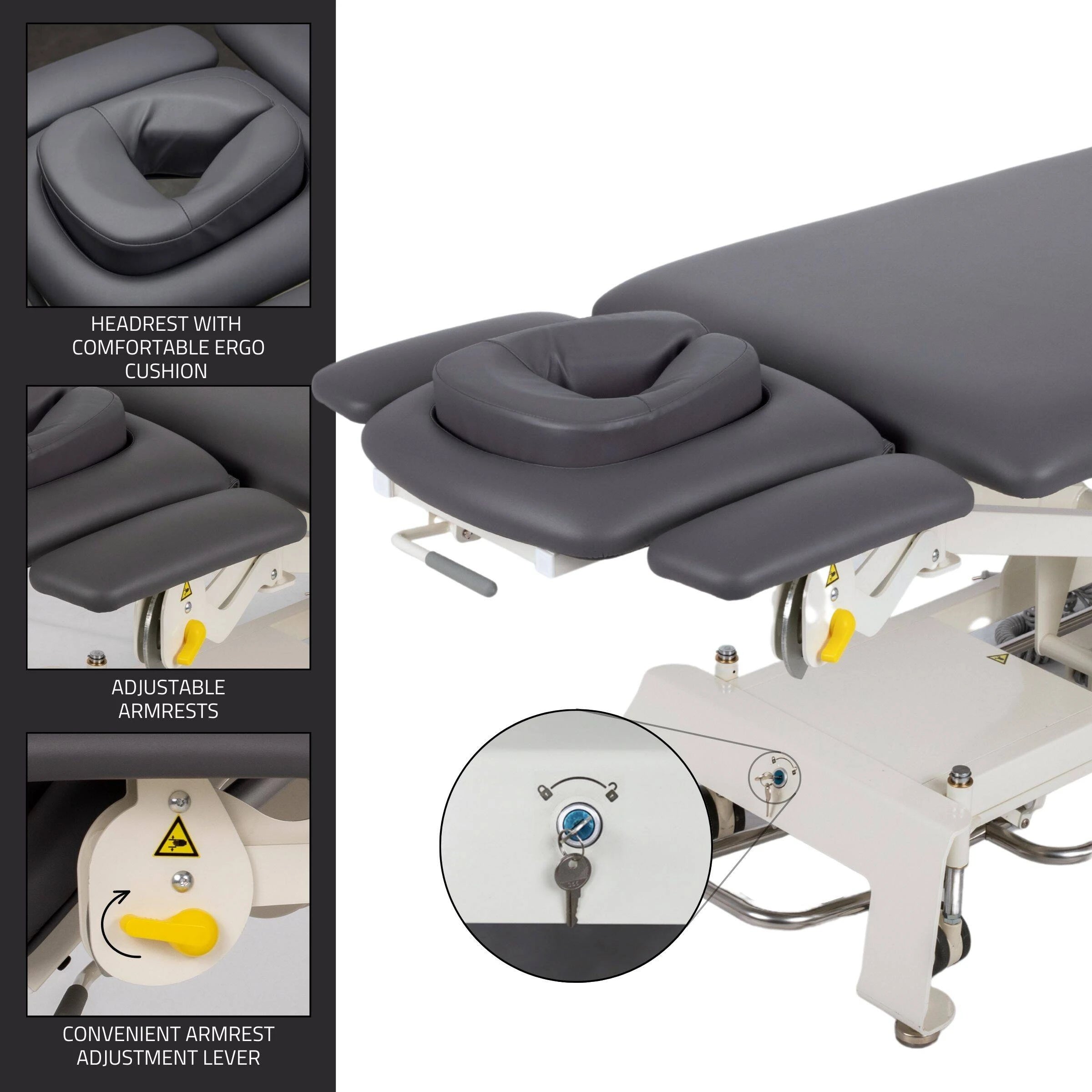 Stationary table de massage Evero V4 ERGO doux Touch K622 gris
