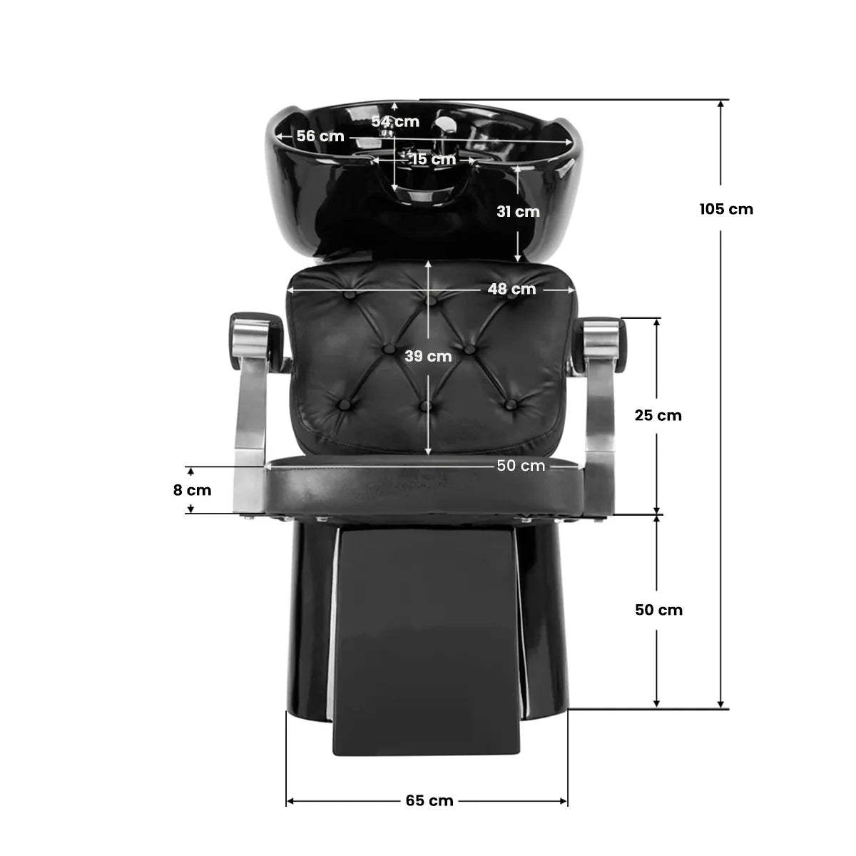 Hairdressing backwash GABBIANO LYON BLACK