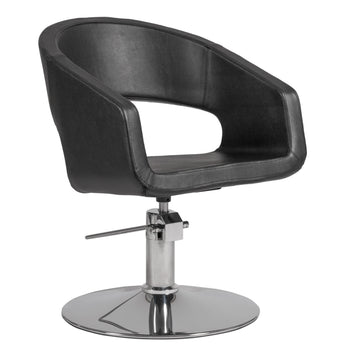 BOHO Black Round Base Barber Chair