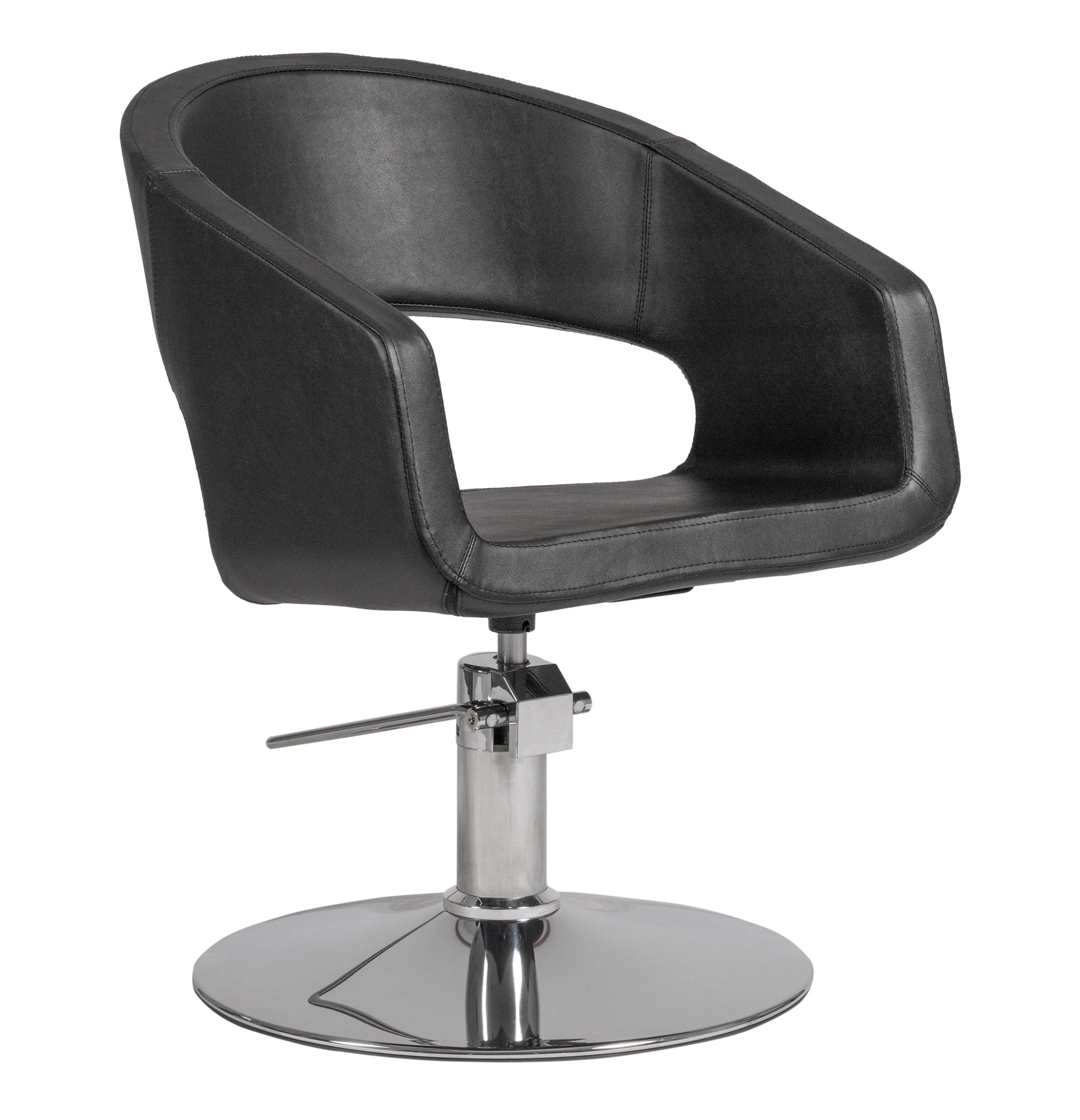 BOHO Black Round Base Barber Chair