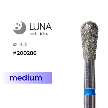 Luna Bits Diamantfräser Rundkegel 3,3 mm Blue Grit Case 7