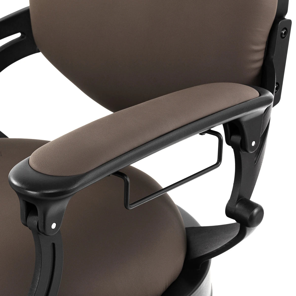 Barber chair Gabbiano Niccolo brown buttonless