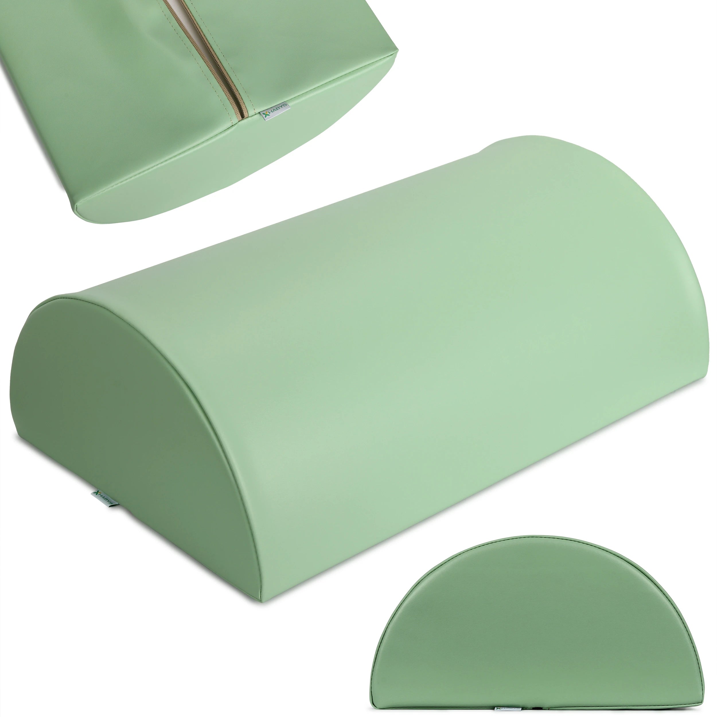 Полукруглый больстер 60x40x20, цвет: K022 зеленый