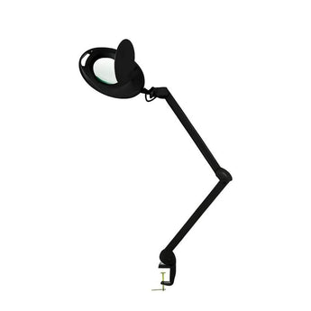 LED Kosmetická lampa s lupou MEGA černá na stolek