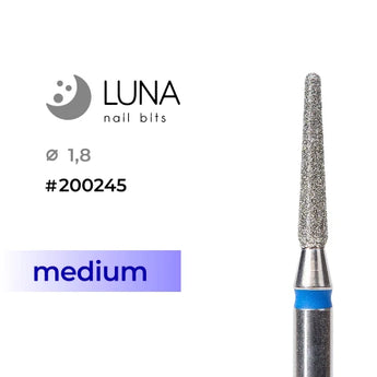 Luna Bits Diamantfräser Rundkegel, 1,8-10, Blau, Medium