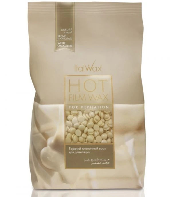 ItalWax Karsts plēves vasks granulās, baltā šokolāde, 1 kg
