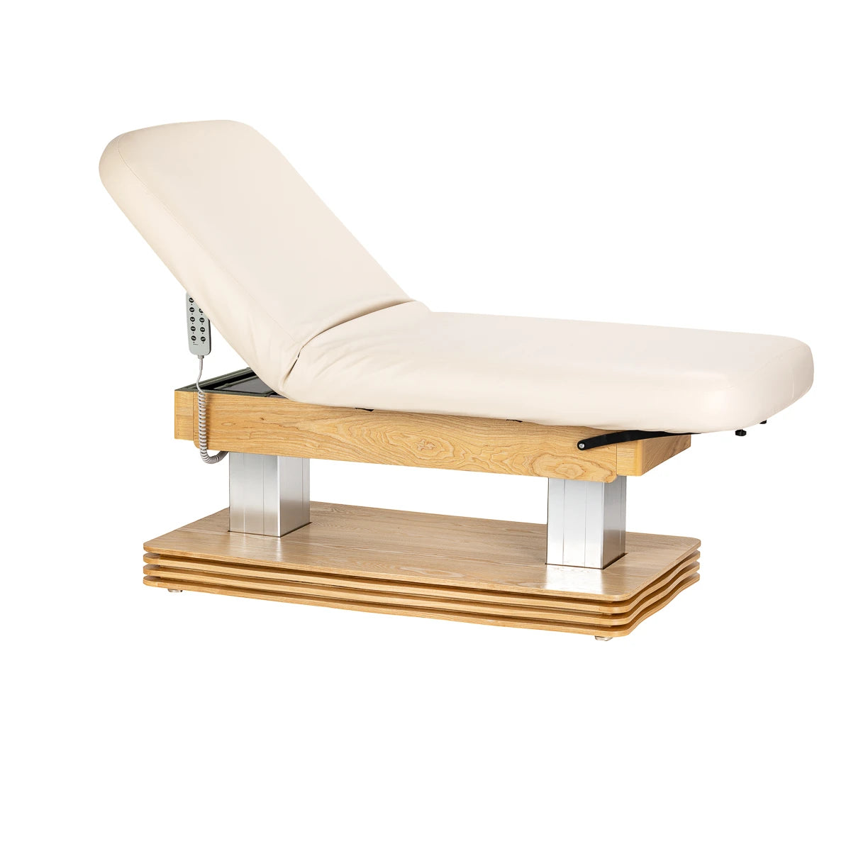 SPA kušete Sillon Comfort, krēmkrāsa ar gaiši brūnu pamatni
