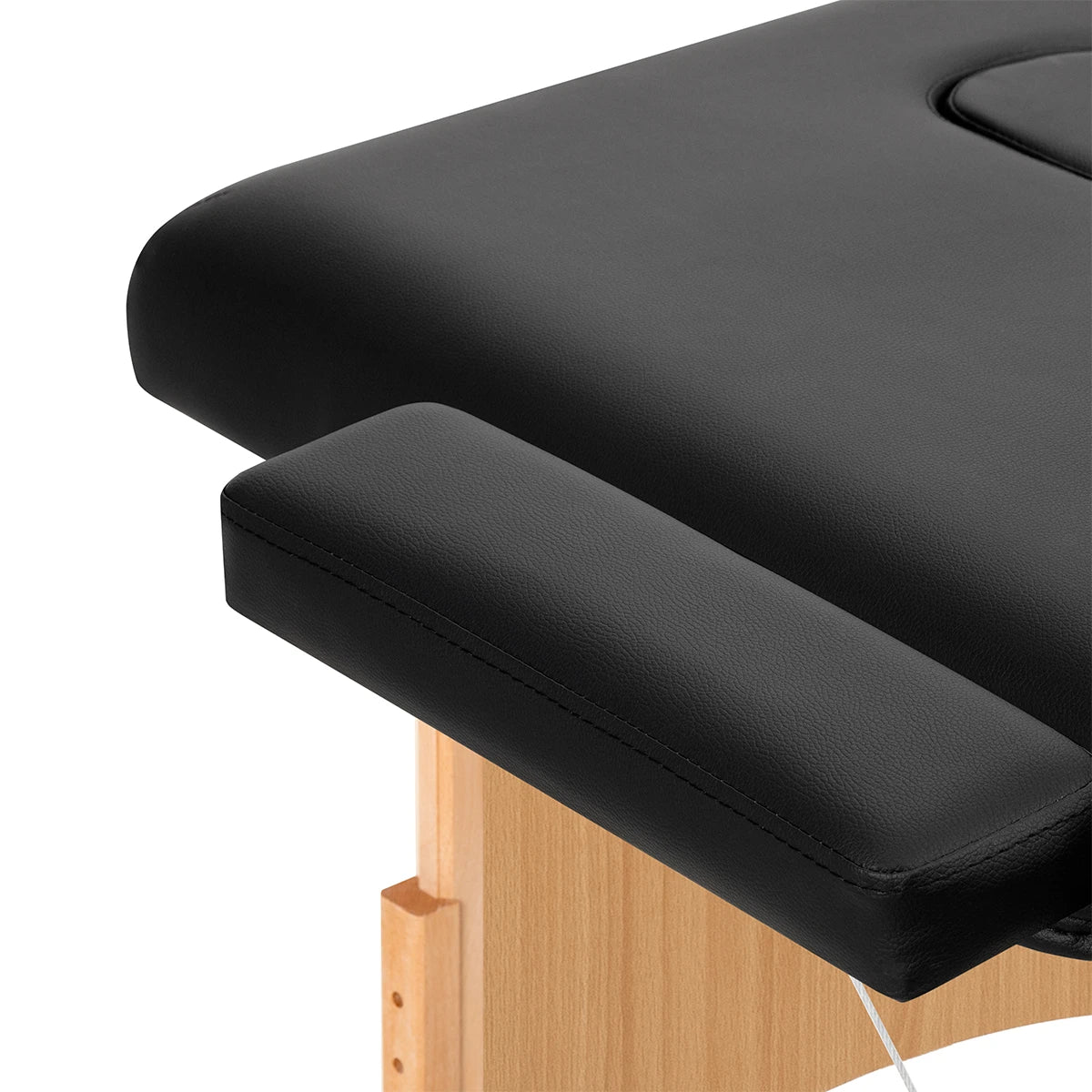 Balance Koka saliekamais masāžas galds, 3 sekcijas, 190x70, melns