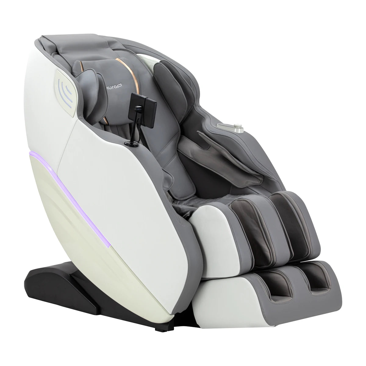 Masažo kėdė 3D Sakura Maximus 809, balta ir pilka