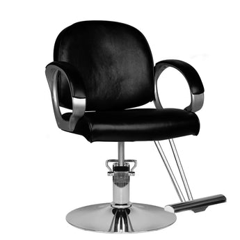 Hair System HS00 Kappersstoel, zwart